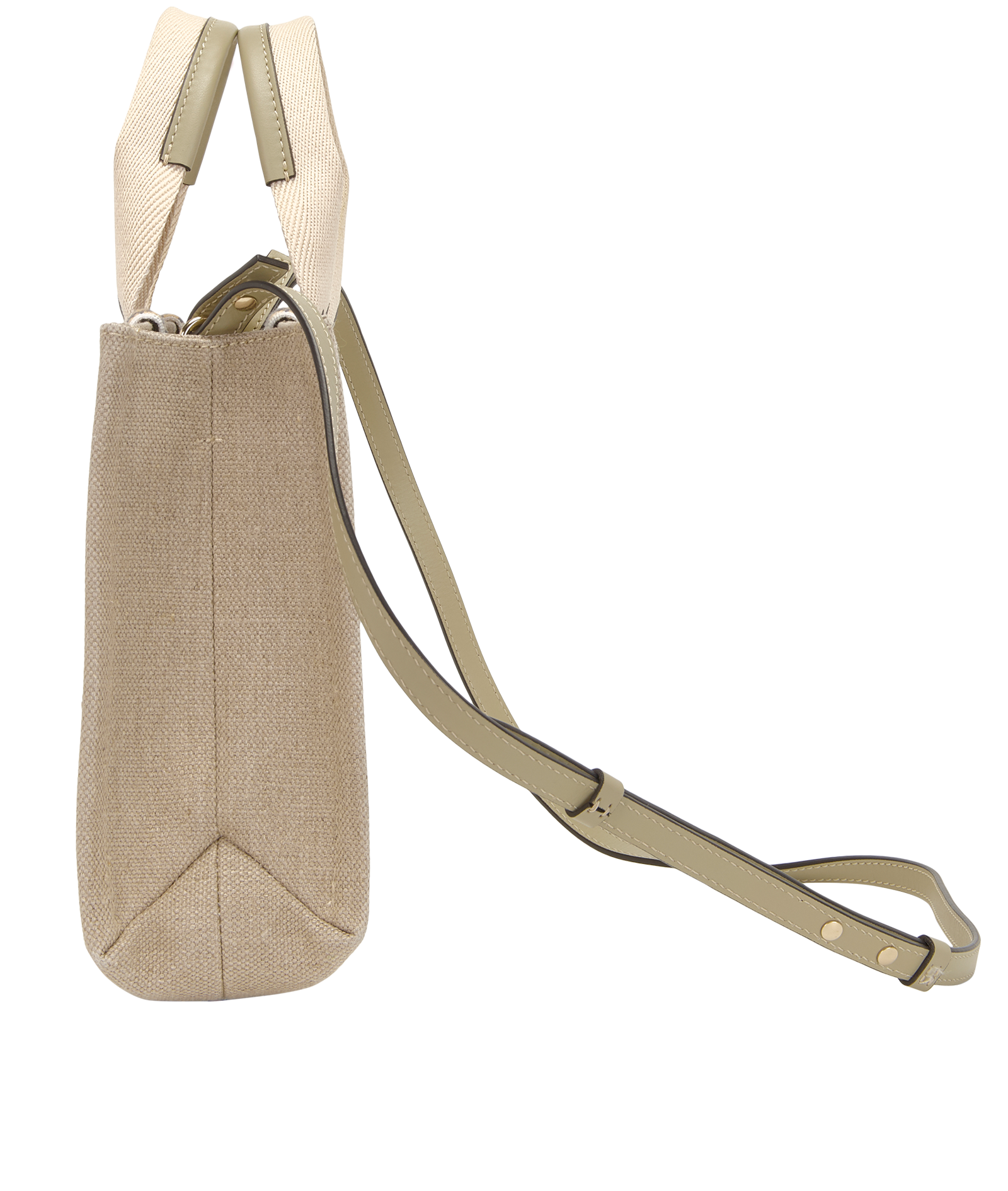 Small Woody, &pound;450, Handbags, Beige, Canvas, Bottom view